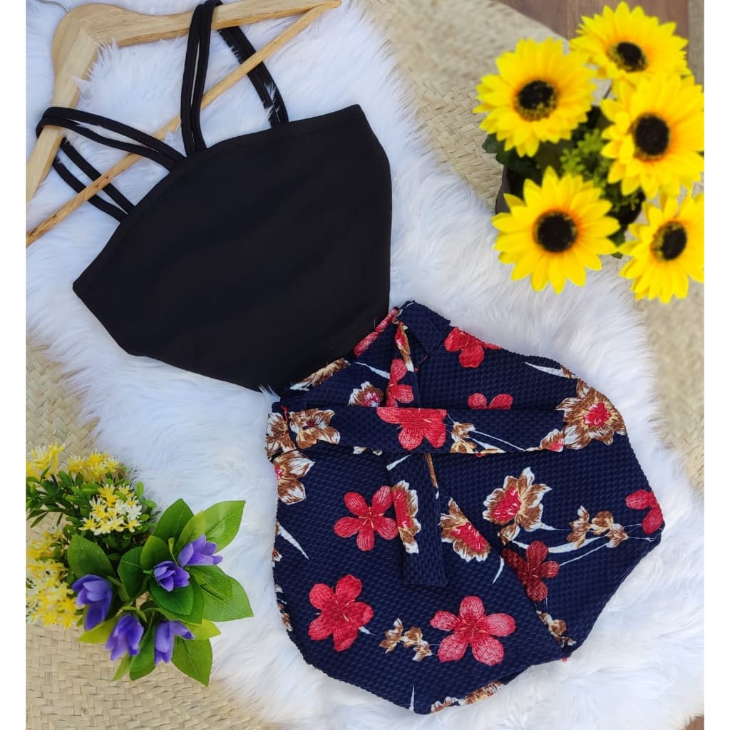 Blusa + Short + cinto (conjunto AR) 34 a 40 Só Hoje!