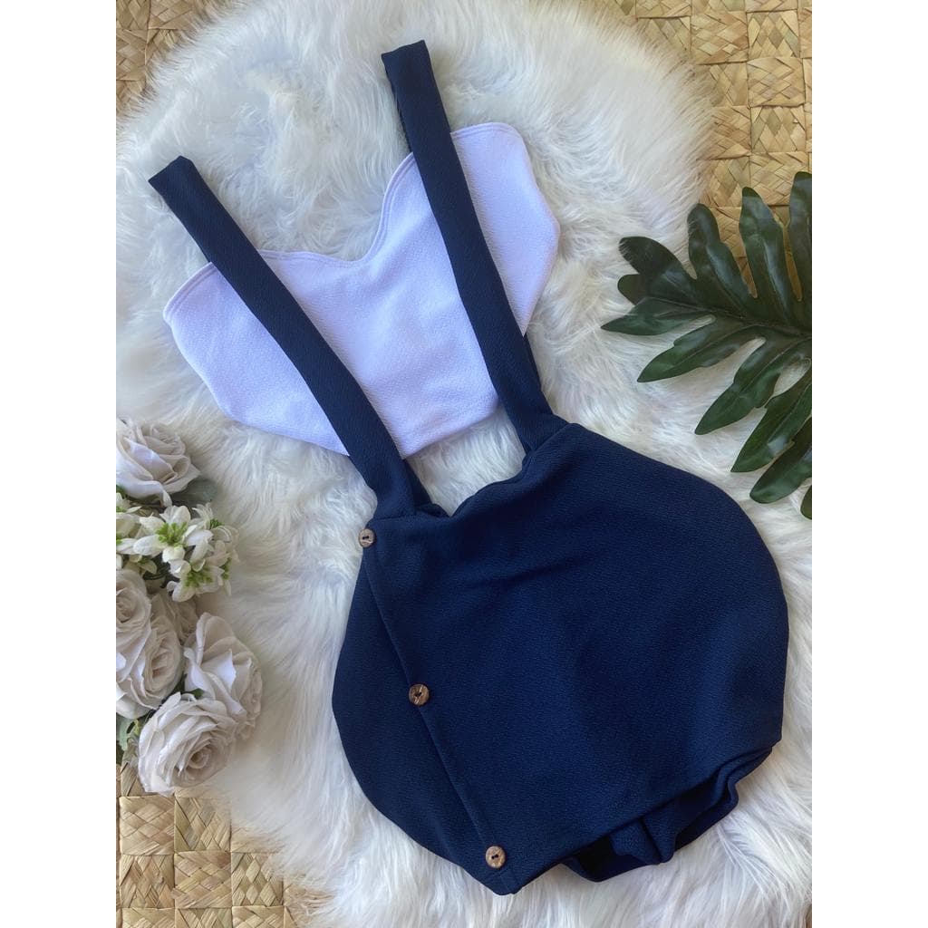 Salopete Azul e BLUSA (34 a 40) Só hoje! PERFEITAS
