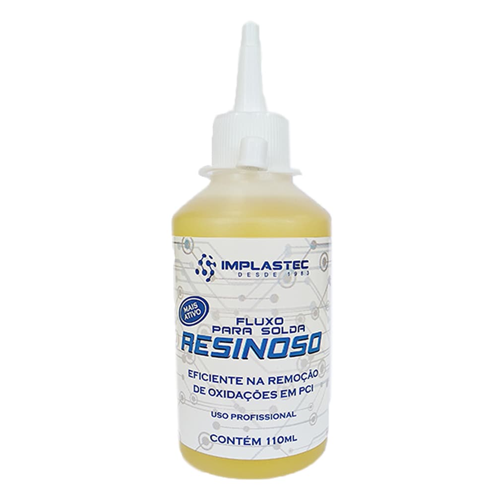 Fluxo de Solda Resinoso Liquido 110ml Implastec