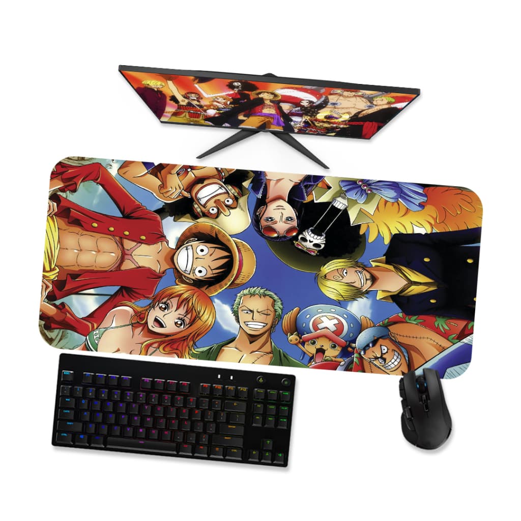 Mousepad Tripulação 2 One piece Anime Speed Costurado Mouse pad Gamer 90x40 70x30 80x40 60x40 45x40