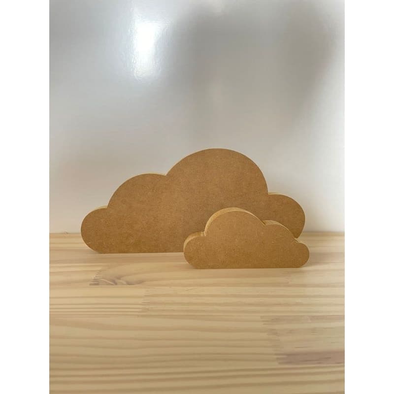 Kit de Nuvens Decorativas em MDF – Decoração Infantil