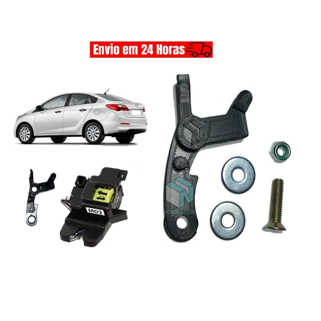 Reparo fechadura porta malas HB20S Sedan junina