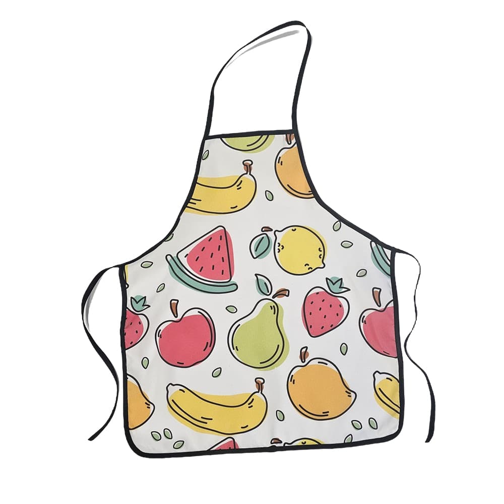 Avental Infantil Simples Estampado Frutas