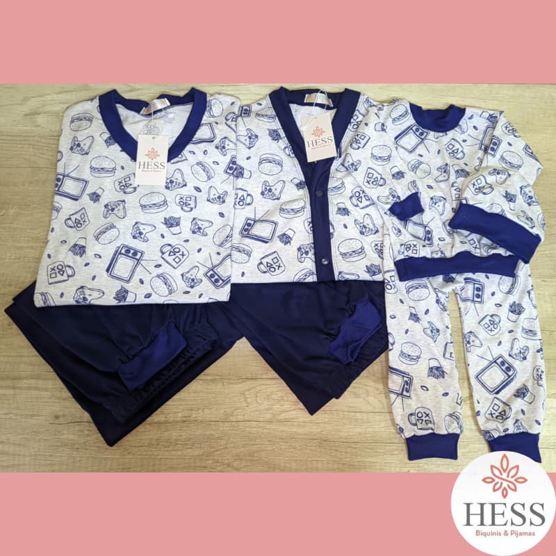 Pijama Família /pijama Maternidade Família /pijamas Iguais Família/ Pijama Feminino Com Botão