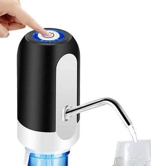 Bomba Elétrica Universal D'Água Dispenser Automático Com Carregamento Usb Galão De 20L