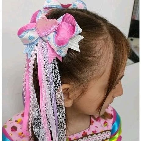par de laço junino de LUXINHO, laços quadrilha, junina para combinar com vestido de festa junina