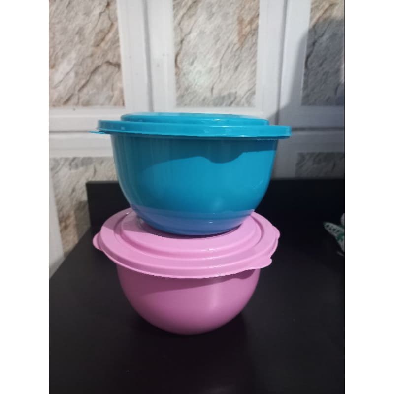 conj 2 pote plastico redondo coloridos sortidos 1 litro cada