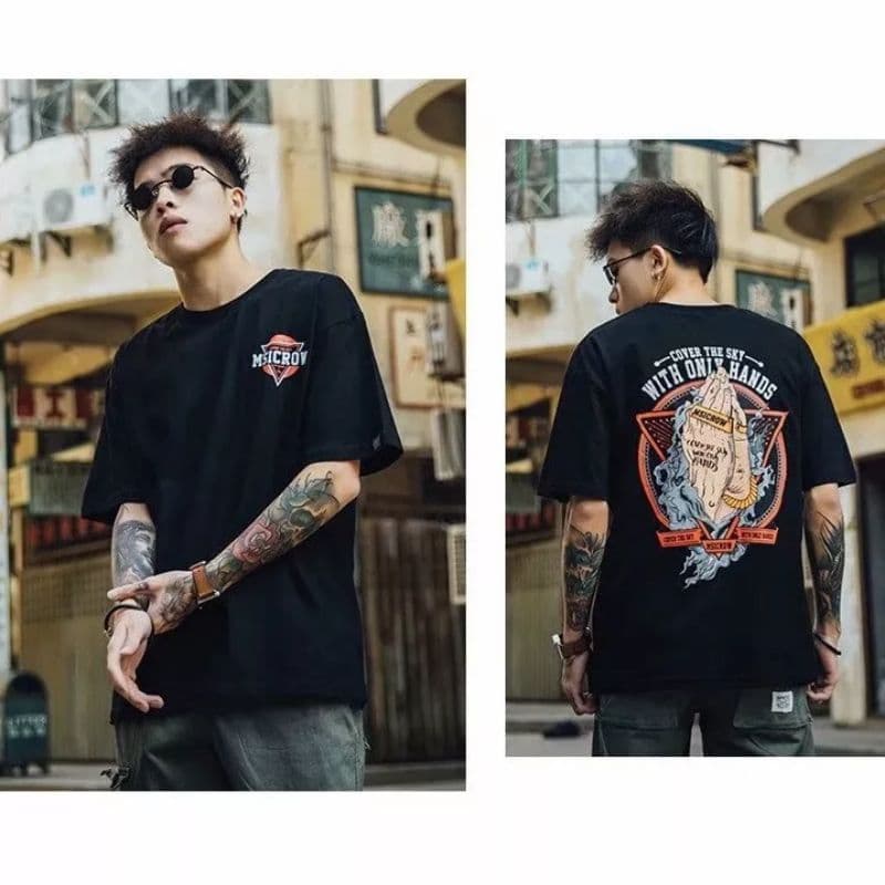 Camiseta Anime Assim na Terra Como no Céu Mãos Trap Unissex Premium