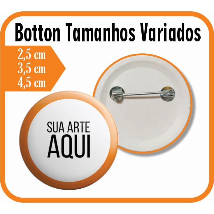 Kit 3 Botton Boton Botons Broche de 2,5cm/3,5cm/4,5cm Boton