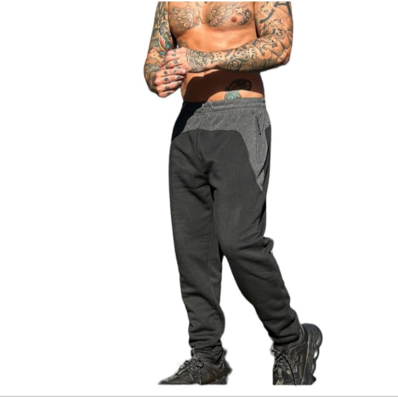 Calça Moletom Masculina Forrada com Zíper no Bolso  Fitnes e Conforto Estilo Inverno
