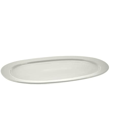 Travessa Porcelana Branco Oval Casambiente 38x27cm