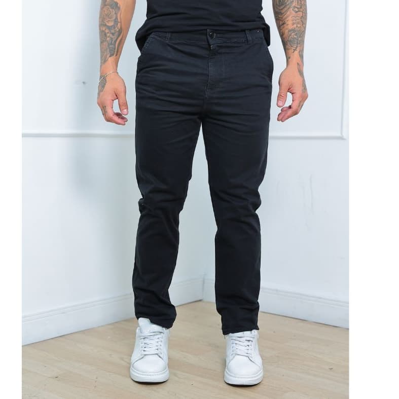 Calça Masculina sarja  Preto Linha Premium