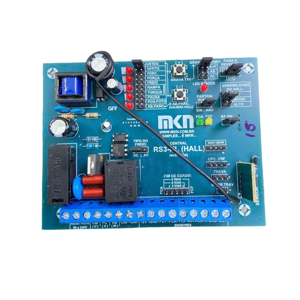 Placa MKN RS3HL CENTRAL MICROCONTRO 1/2CV 62TX