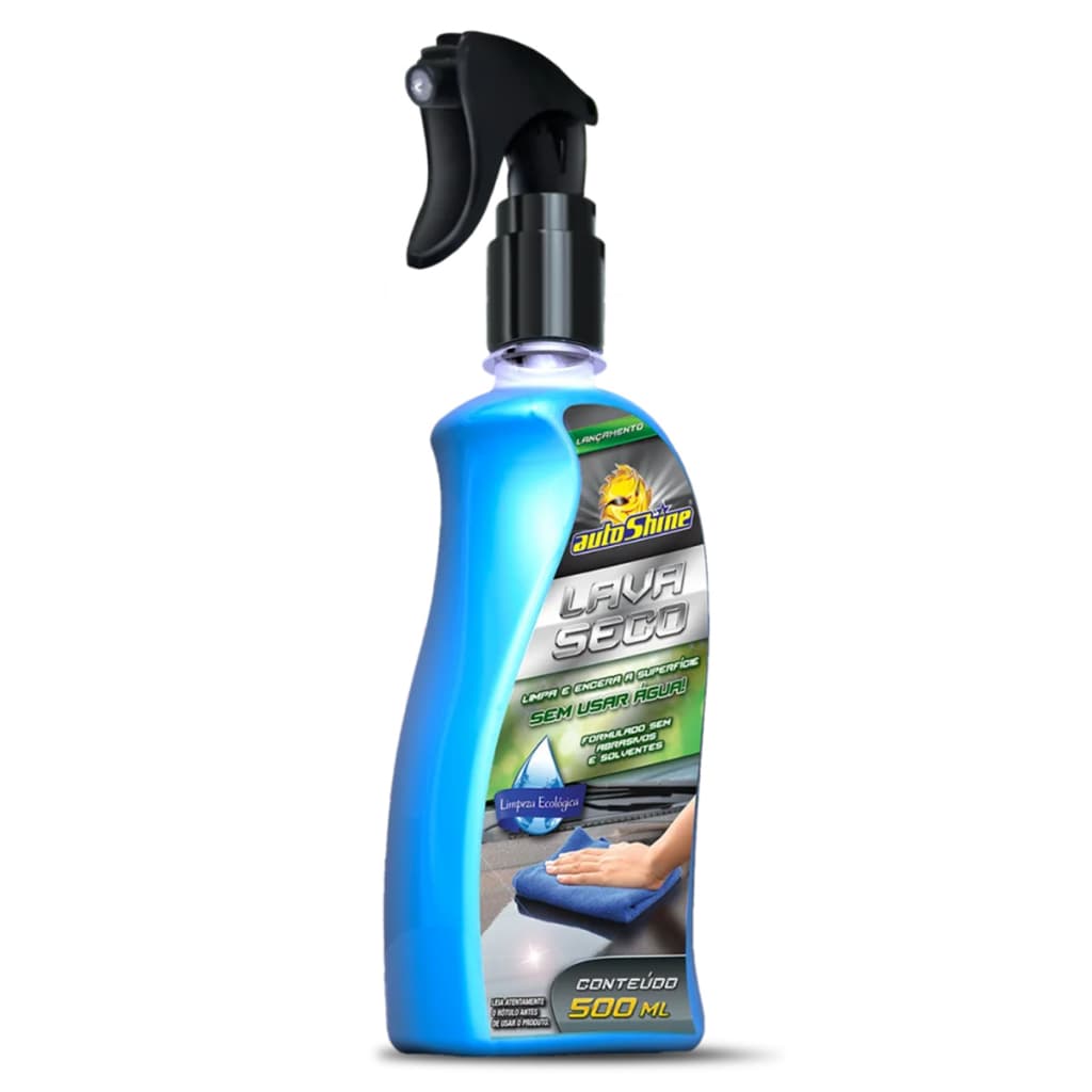 Lava A Seco Lavagem a Seco Limpeza Ecológica Automotiva 500ml Autoshine