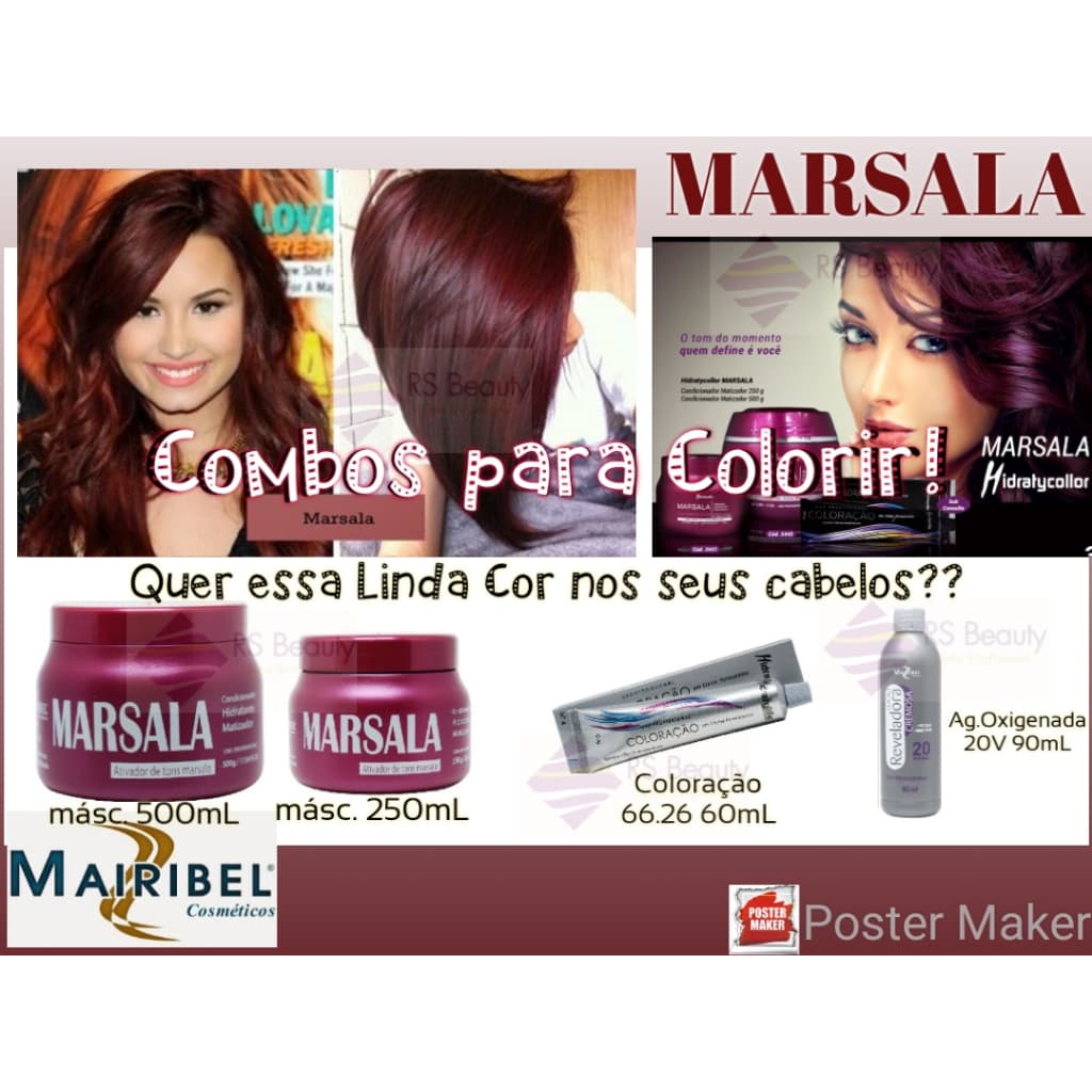 Mairibel Máscara Matizadora Marsala 250mL/500mL