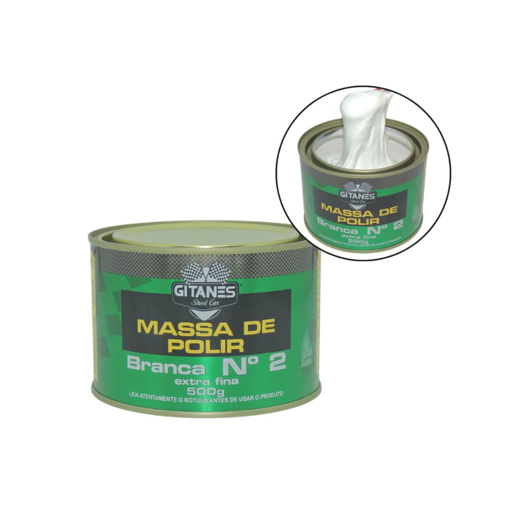 Massa De Polir N2 Automotiva Branca Extra Fina Gitanes 500g