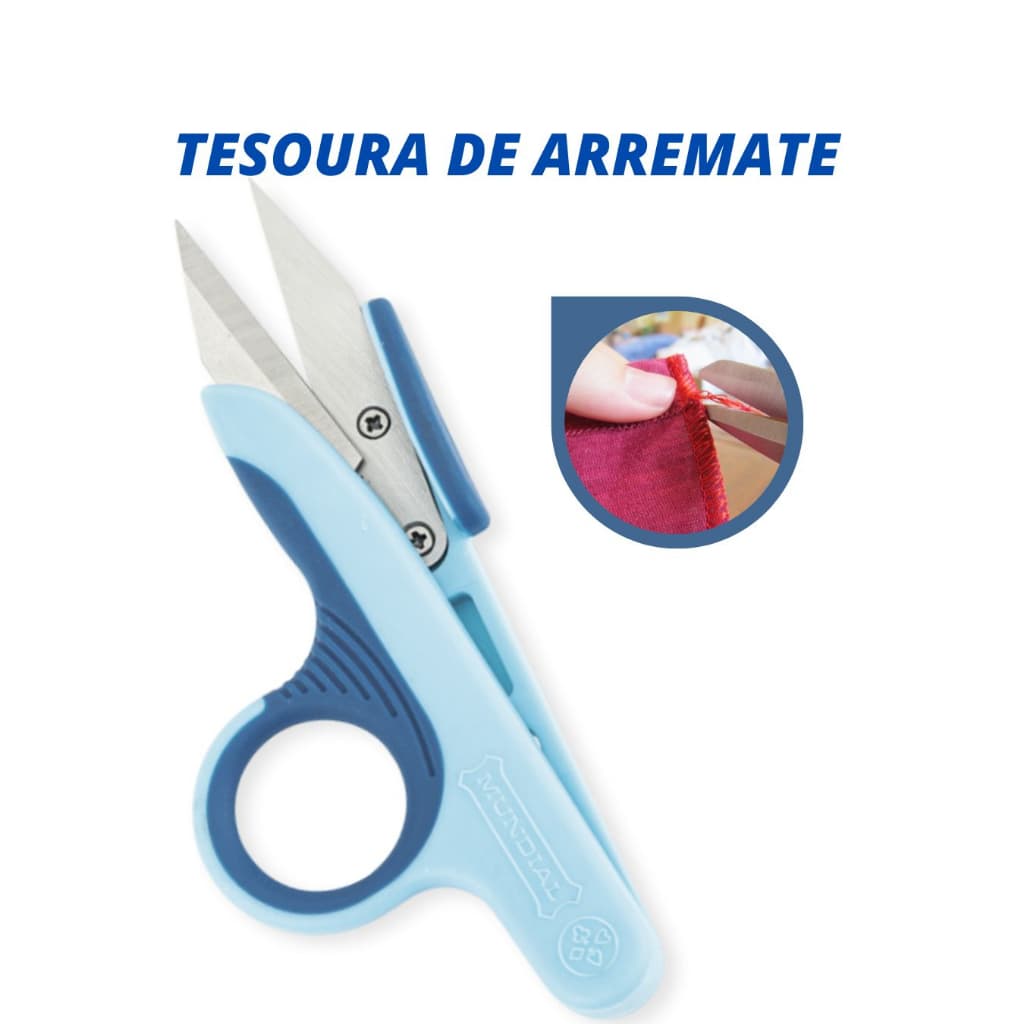 Tesoura Costura Tecelelão Mundial, Tesoura arremate, Tesoura de Picotar Tecido 1901-4.1/2 Super Edge