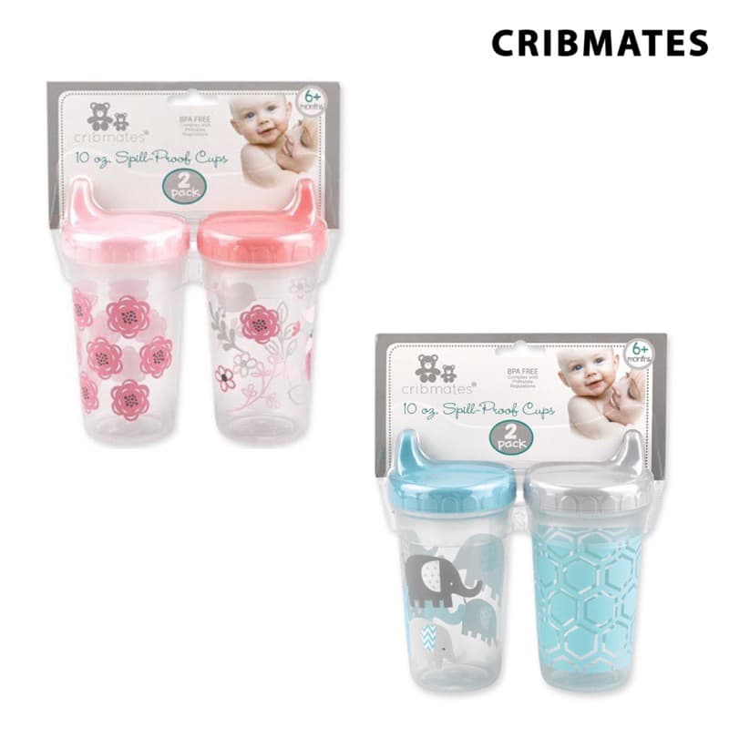 Copos de Bebê para Treinamento Antivazamento - Produto Importado - Pacote contém 2 copos .