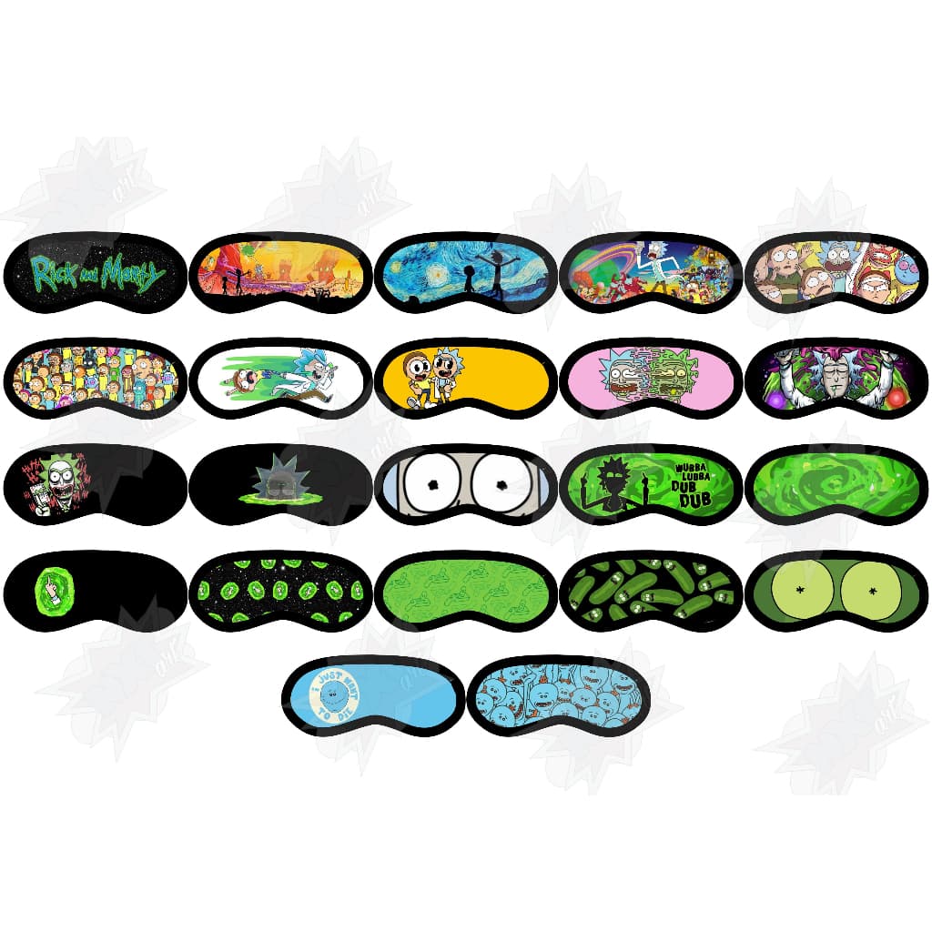 Máscaras de olho de dormir/tapa olho Rick and Morty / Desenho