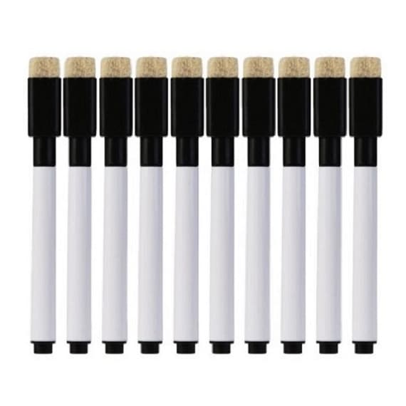 30 Canetas Marcador Para Quadro Branco Com Apagador