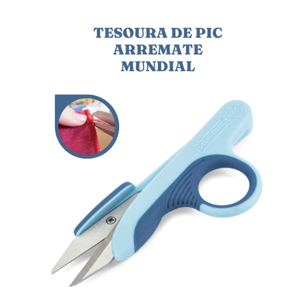 Tesoura Tecelelão Costura Mundial, Tesoura arremate, Tesoura de Picotar Tecido 1901-4.1/2 Super Edge