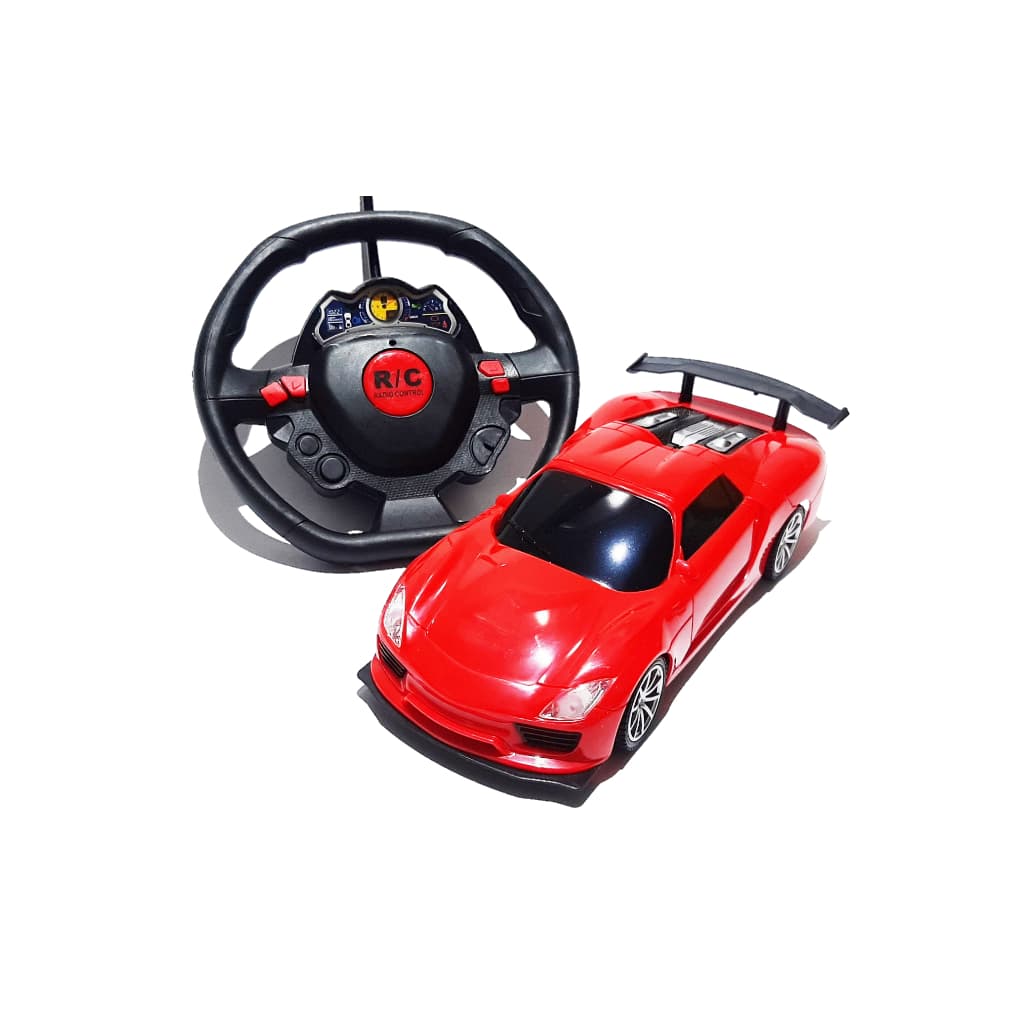 Carrinho De Controle Remoto Amarelo Controle Volante