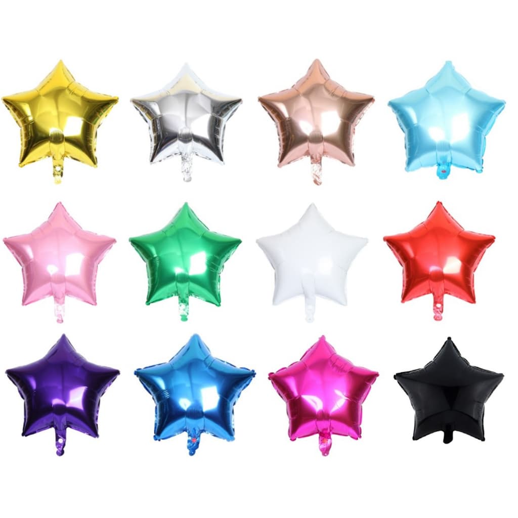4 Balões Estrela Metalizado 18 Polegadas 45cm