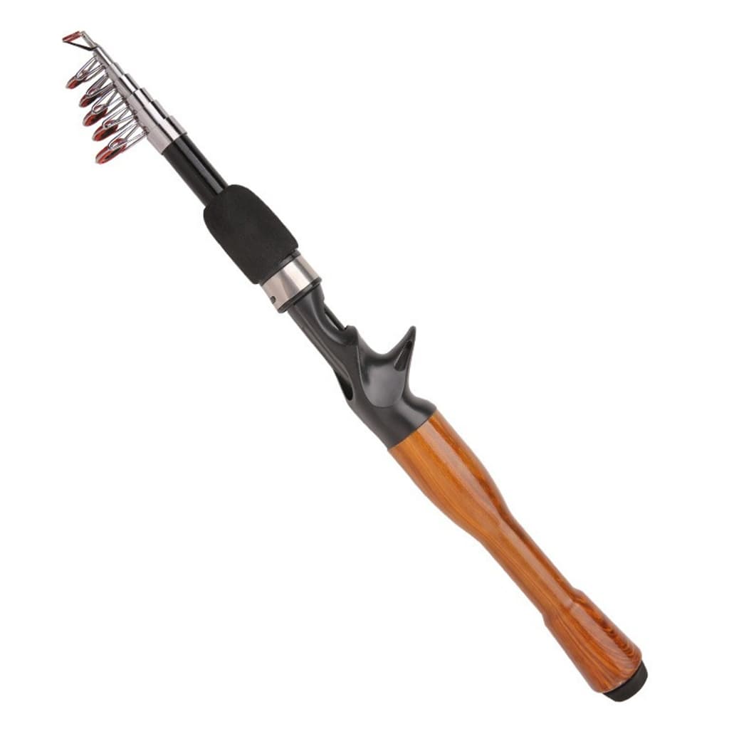 Vara Telescópica de Pesca para Carretilha 20lb Carbono ação rápida 10kgs diversos tamanhos 1,30m 1,60m 1,80m