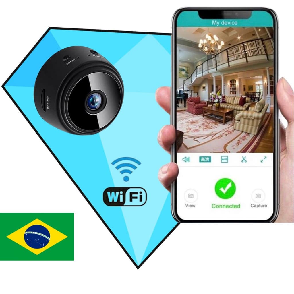 Mini Câmera A9 Original HD 720 - 1080P / Vídeo / Wifi Wi-Fi/ Visão Noturna / Vigilância / Segurança