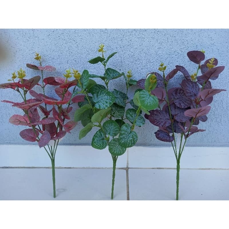 Planta Artificial Folhagem para decorações e montagem
