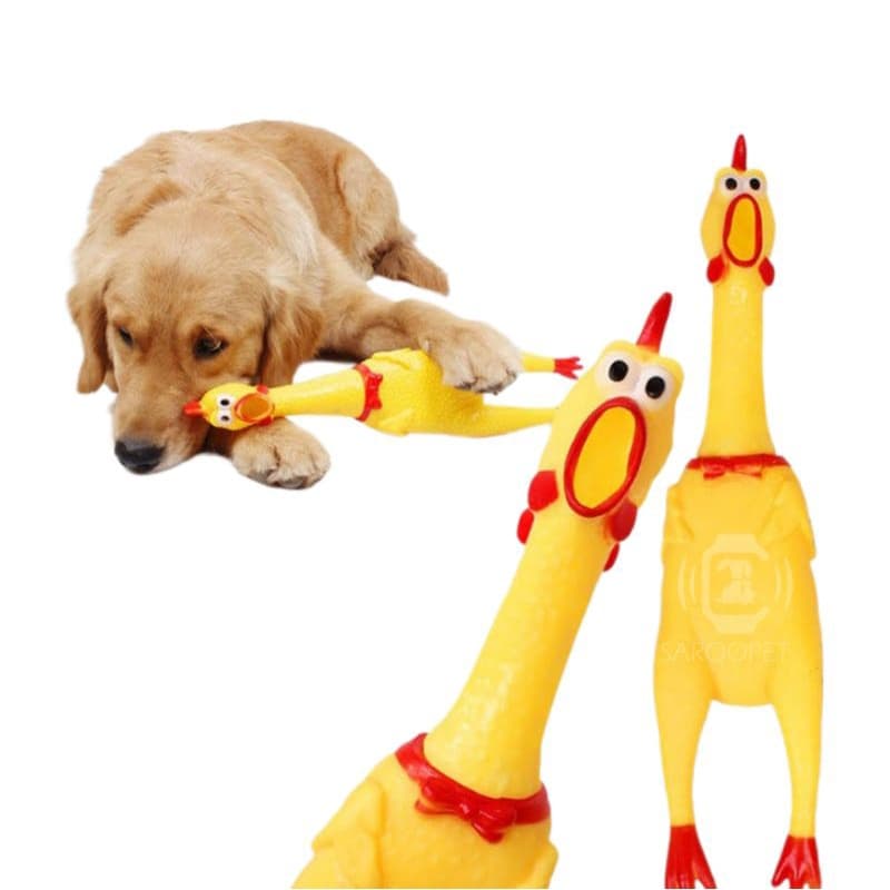 Galinha Frango Borracha Mordedor Cachorro Pet Faz Barulho / Brinquedos Cachorro Envio Rapido