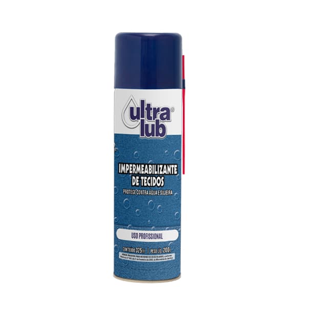 Impermeabilizante Spray 325ml UltraLub para Aplicação em Tecidos Tênis Barraca Estofado