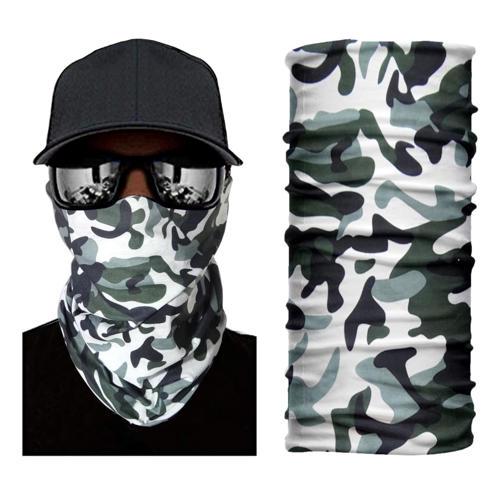 BANDANA VERDE MUSGO CAMUFLADO COOLMAX PROTEÇÃO PESCA CICLISMO