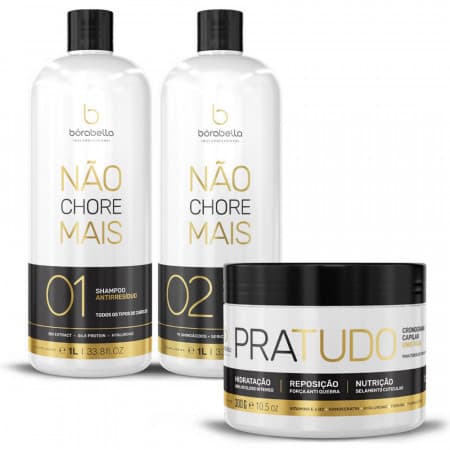 Borabella Kit 2x1L Não Chore Mais + Máscara Pratudo 300g