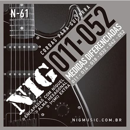 ENCORDOAMENTO PARA GUITARRA ELÉTRICA 011 NIG N-61