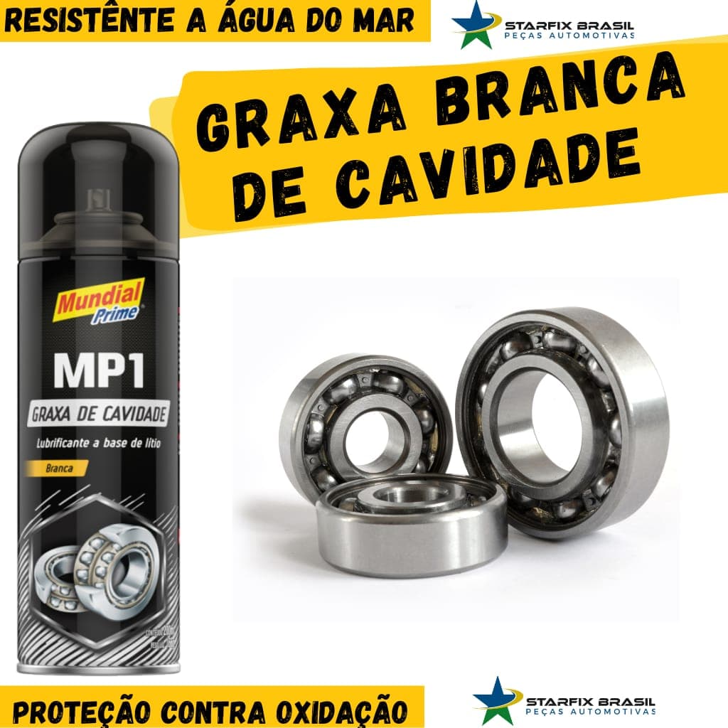 Graxa Branca De Cavidade Spray 200ml Mundial Prime
