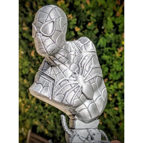 Homem Aranha Busto Action Figure Marvel Impresso em 3D