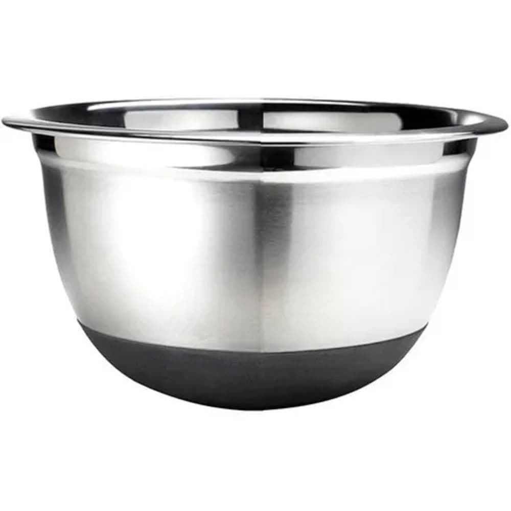 Tigela Bowl De Aço em Inox Com Base Em Silicone 17 cm Mimo Style