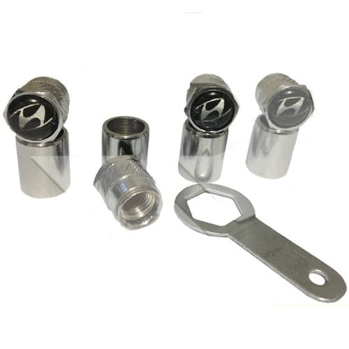 Kit Tampa Anti Furto Bico Pneu Válvula  chave Hb20 Creta Veloster Sonata Elantra I30 Tucson Azera ix35 Santa fé Veracruz
