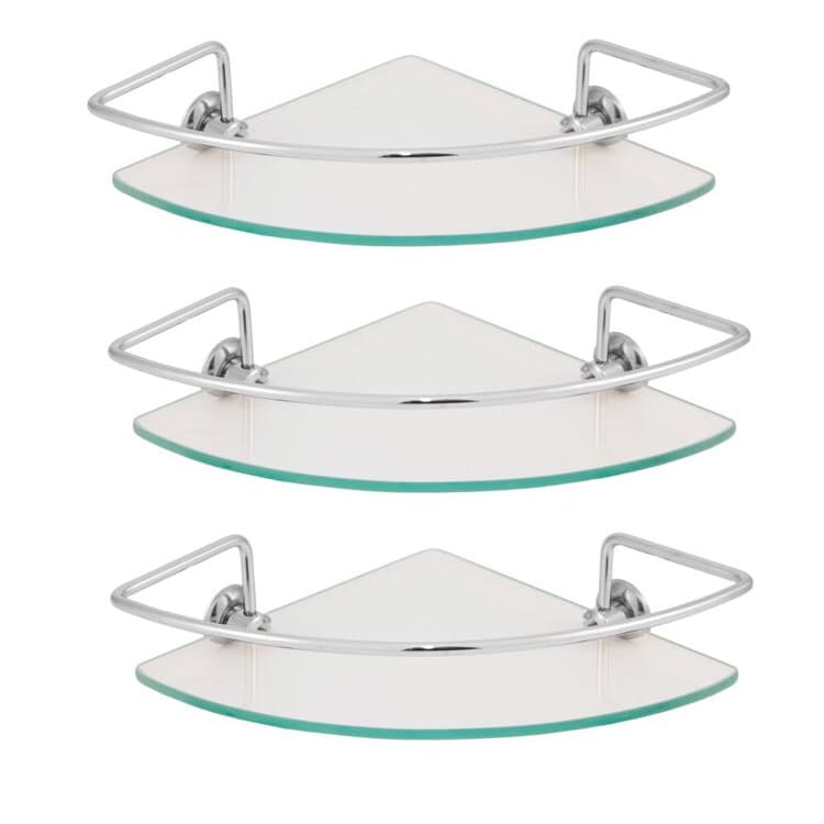 3- Porta Shampoo de Canto ou Prateleiras de Banheiros