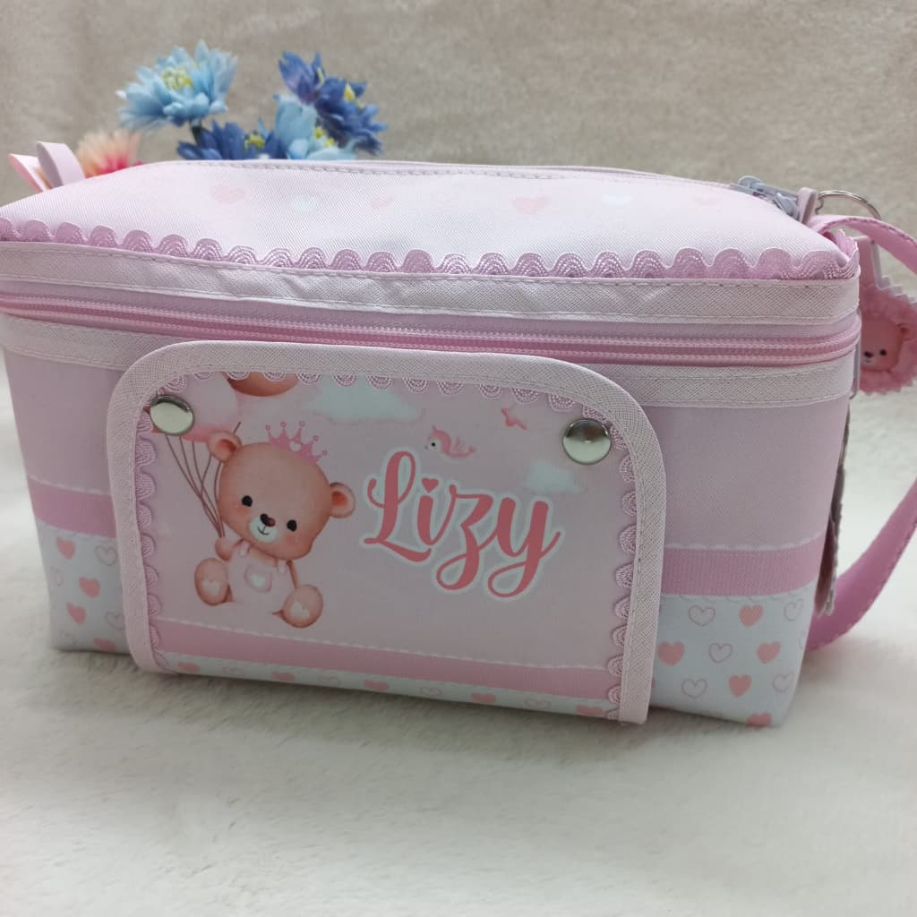 Nécessaire do Bebê - Porta Fraldas - Porta Lenços Umedecidos - Mamãe e Bebê - Maternidade - Ursinha Balão