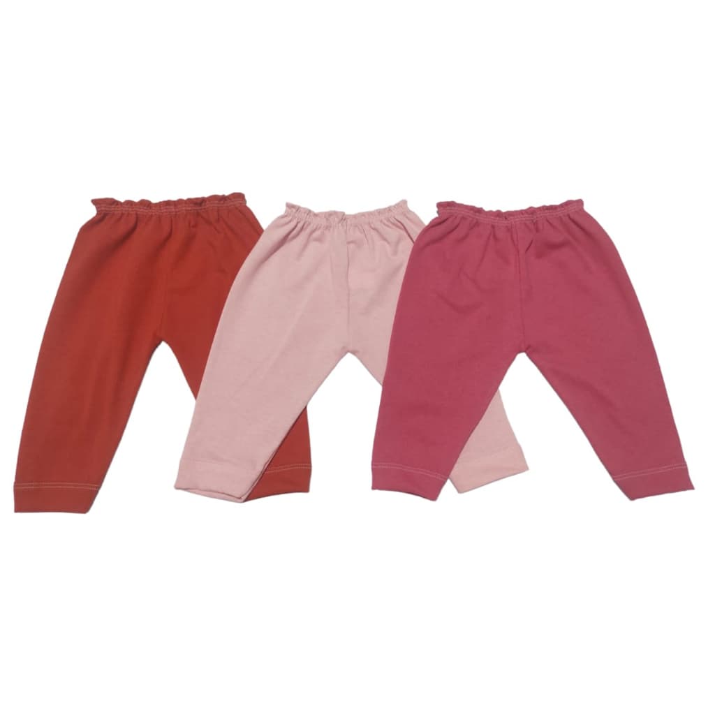 Kit Com 3 Mijões (Culote)Com Punho Pé Aberta Malha 100% Algodão