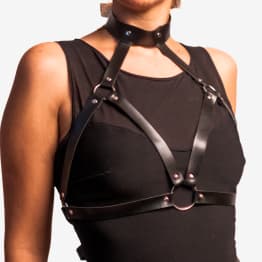 Harness Busto Elegance em Couro Sintético arnes