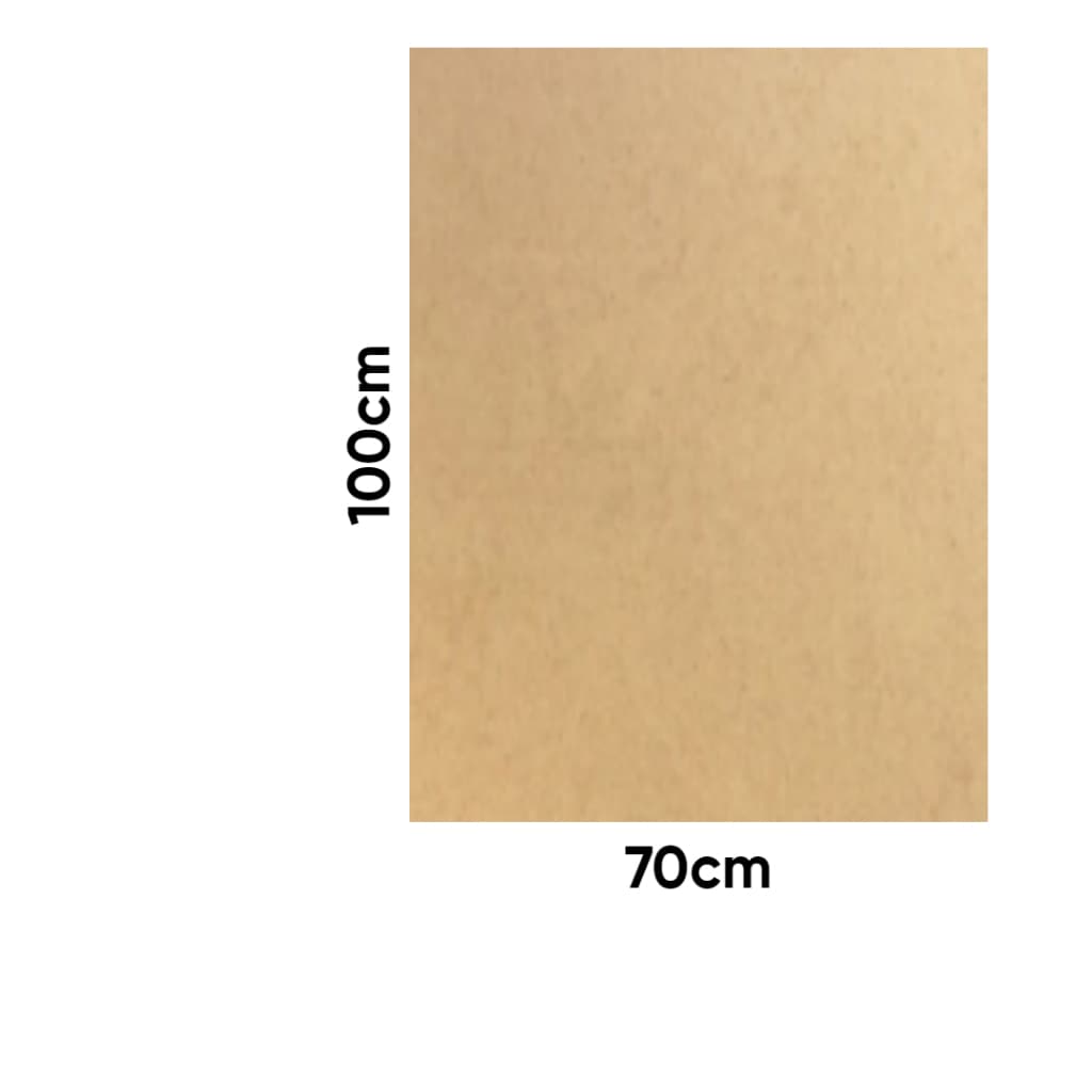 Chapa Mdf Cru 3mm Placa 70x100 cm