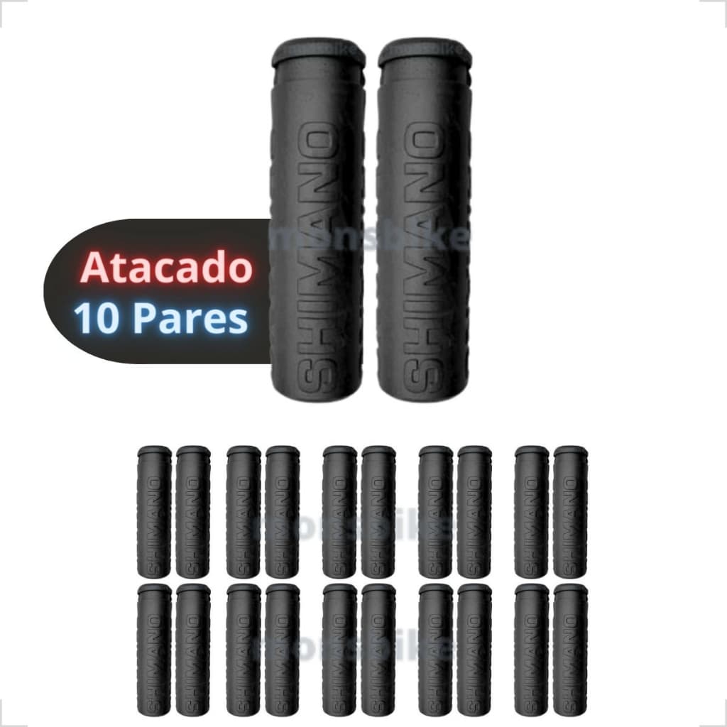 Kit 10x Pares Manopla Punho Bike MTB Shimano Bicicleta Atacado Par Luva Luvinha