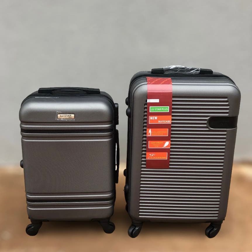 Kit 2 Malas  de Viagem  BORDO + DESPACHO Abs Giro 360° Com Cadeado Promoção