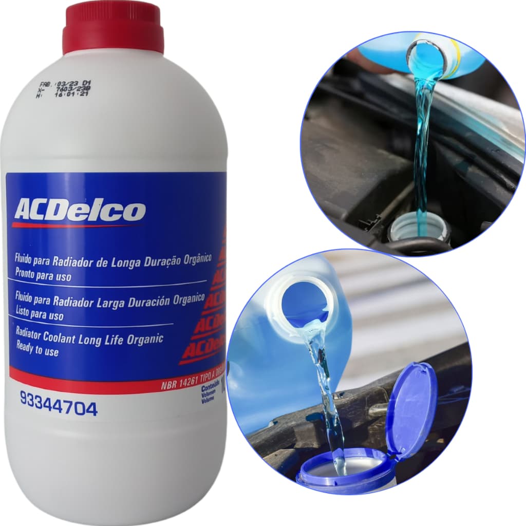 Aditivo Radiador Pronto Para Uso ACDelco GM 1 Litro Laranja