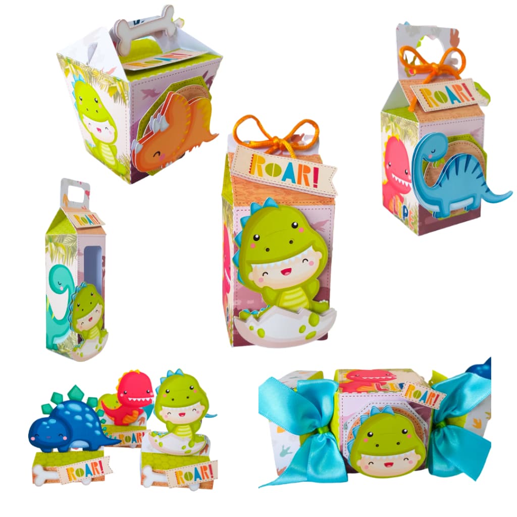 Kit Festa Caixinha Dino Baby Dinossauros Aniversário