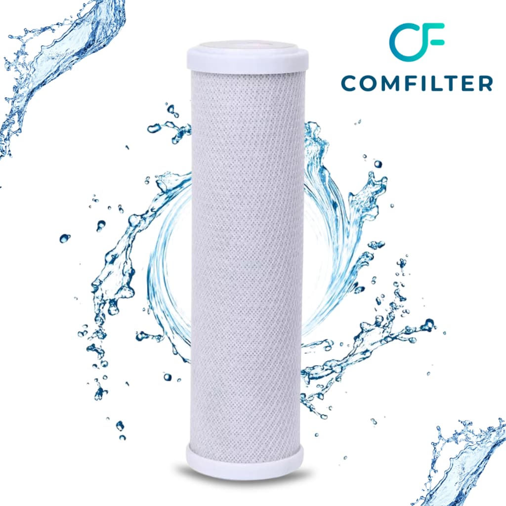 Refil Filtro Carbon Block 10" Cartucho de Carvão Ativado para purificador de água