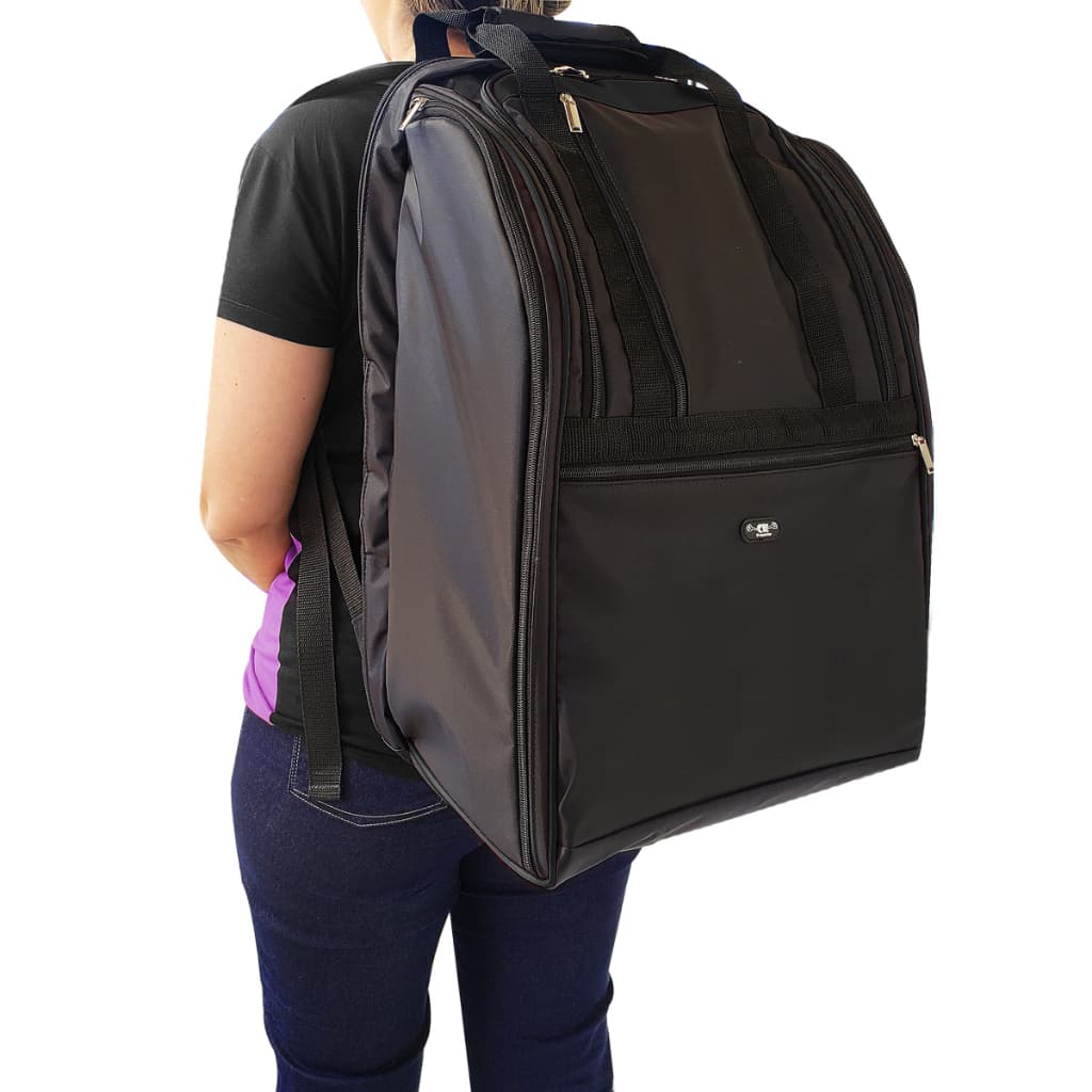 Raqueteira Mochila para 3 Raquetes Beach Tennis Pedal Preta Profissionais Amadores Praia Torneio Unissex Porta Óculos